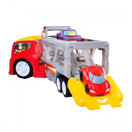 Hap-P-Kid Little Learner Super Car Transporter | Truck Toy with cars | Toddler Car Toy | Vehicle Playset | 12months+